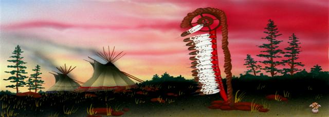 The dwelling or "Lodge" of the Medicine Man: a place of healing, dreams and visions.